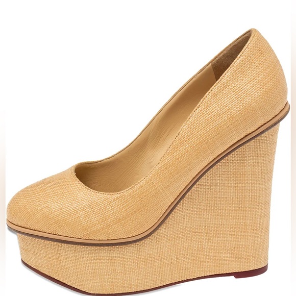Charlotte Olympia Shoes - Charlotte Olympia
130mm leather Carmen pumps